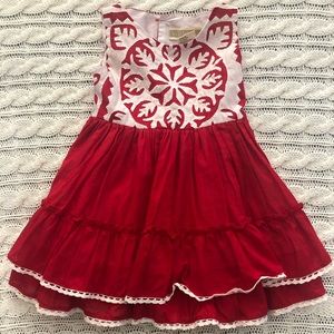 Well Dressed Wolf Red Snowflake Dress